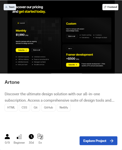 Artone Project
